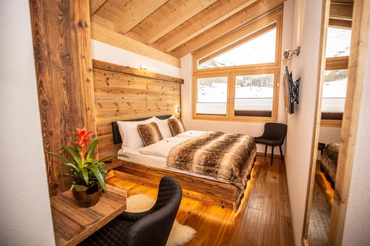 Palace Luxury Wellness Apartment And Boutique Hotel Ski-In-Out Saas Fee Exteriör bild